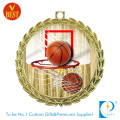 China Gewohnheit druckte alte Goldüberzug-Basketball-Medaille mit dem kupfernen Stempeln